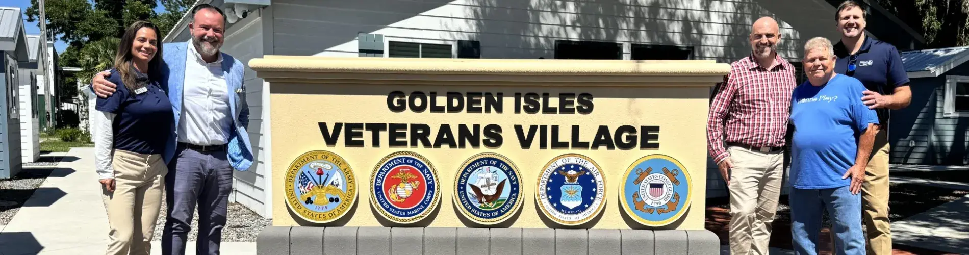 veterans villiage sign